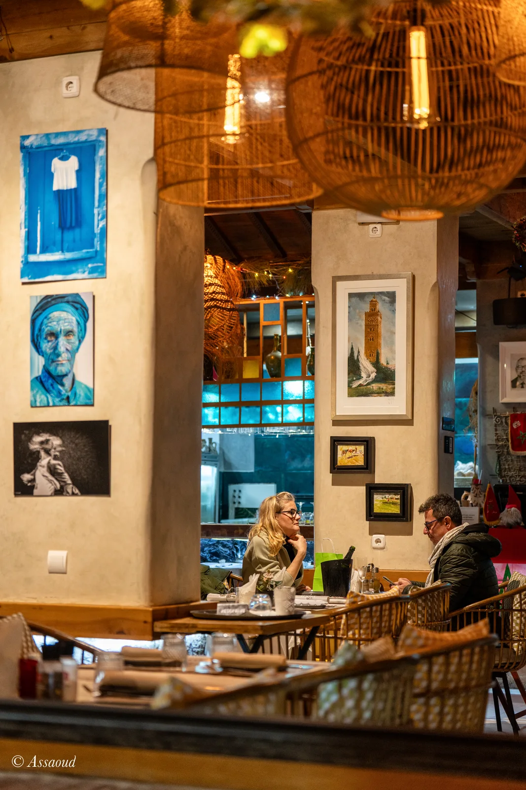 Festive setup at Triana for New Year's Eve celebration Chefchaouen