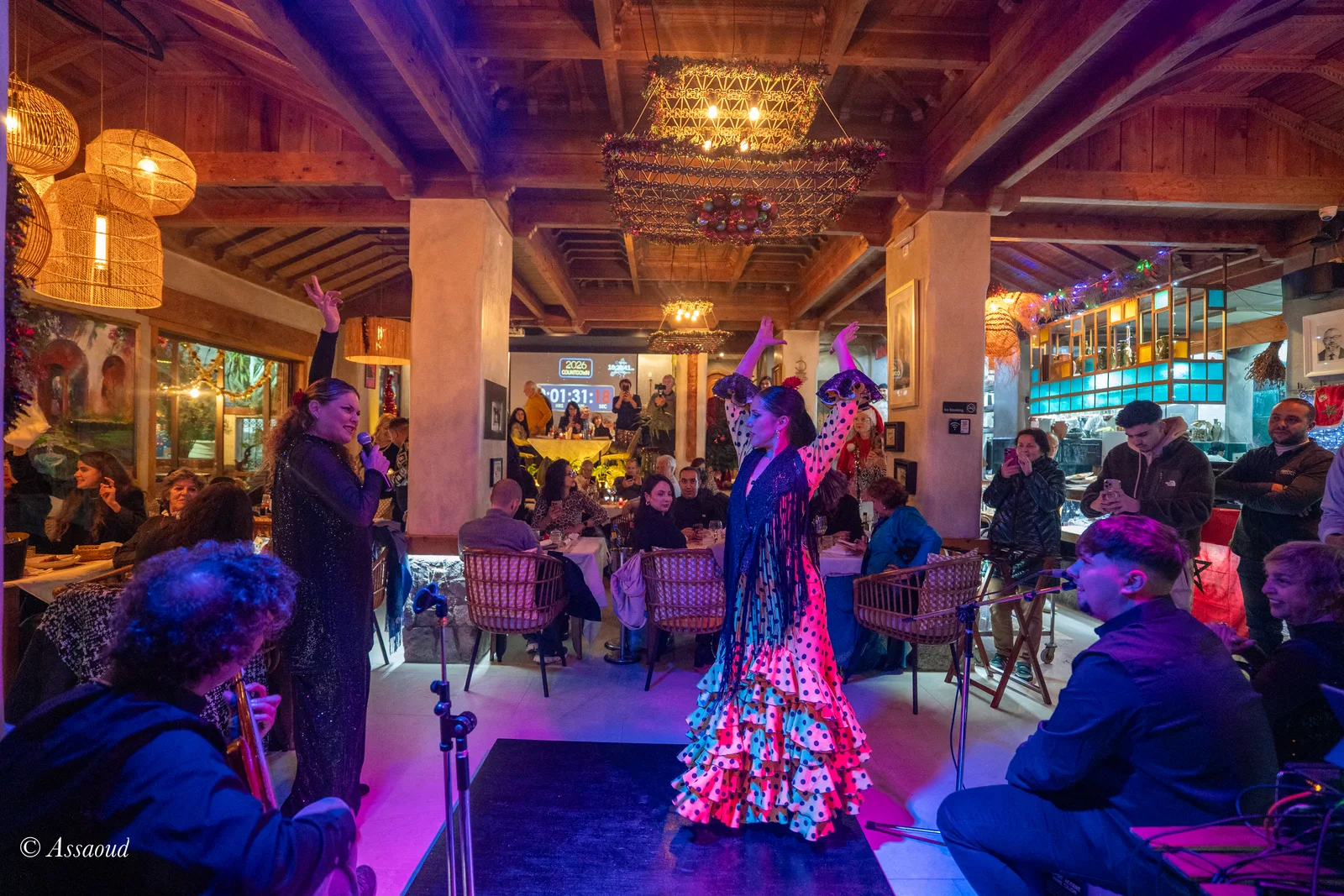 Triana rooftop celebration with live music on New Year's Eve