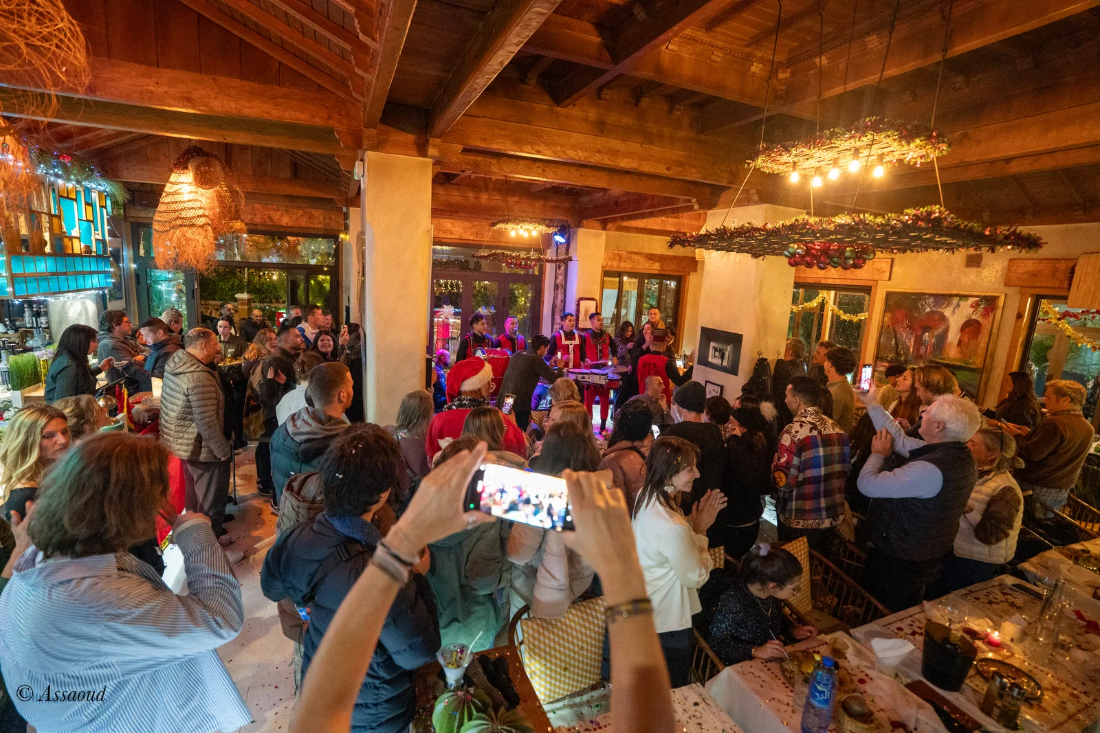 Celebracion de medianoche en el rooftop de Triana