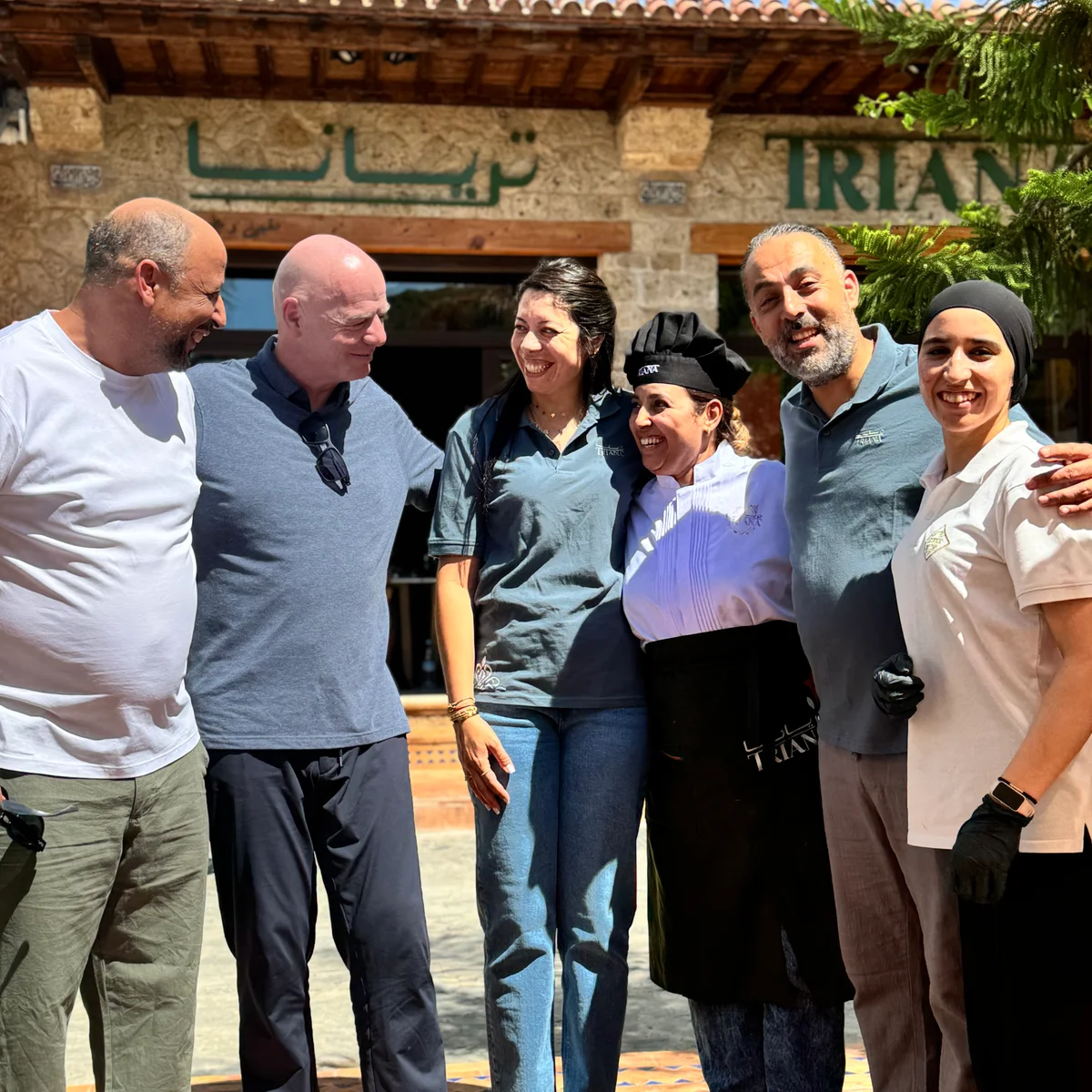 Président de la FIFA Gianni Infantino au Restaurant Triana à Chefchaouen