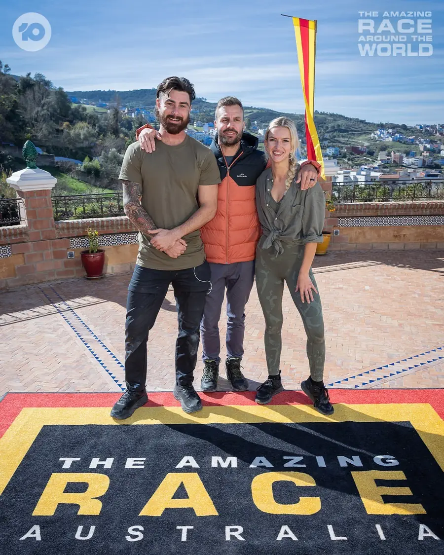 The Amazing Race Australia production at Triana Restaurant in Chefchaouen